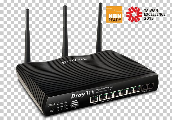 DrayTek Wide Area Network Wireless Router Gigabit Ethernet PNG, Clipart, Computer Network, Computer Port, Draytek, Electronics, Ethernet Free PNG Download
