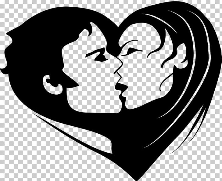 Kiss Love PNG, Clipart, Art, Black, Black And White, Cartoon, Computer  Wallpaper Free PNG Download