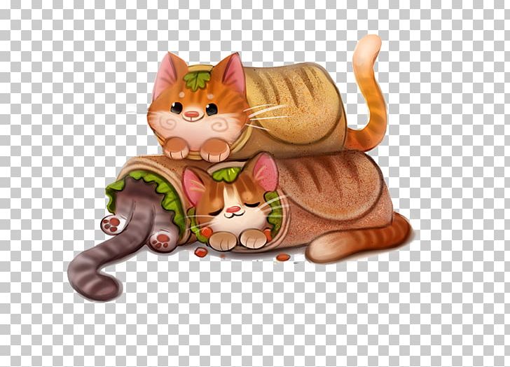 Drawing Cartoon Illustration PNG, Clipart, Black Cat, Bread, Brown, Brown Background, Carnivoran Free PNG Download