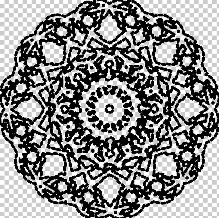 Ornament Rosette Islamic Geometric Patterns PNG, Clipart, Area, Art, Black And White, Circle, Doily Free PNG Download