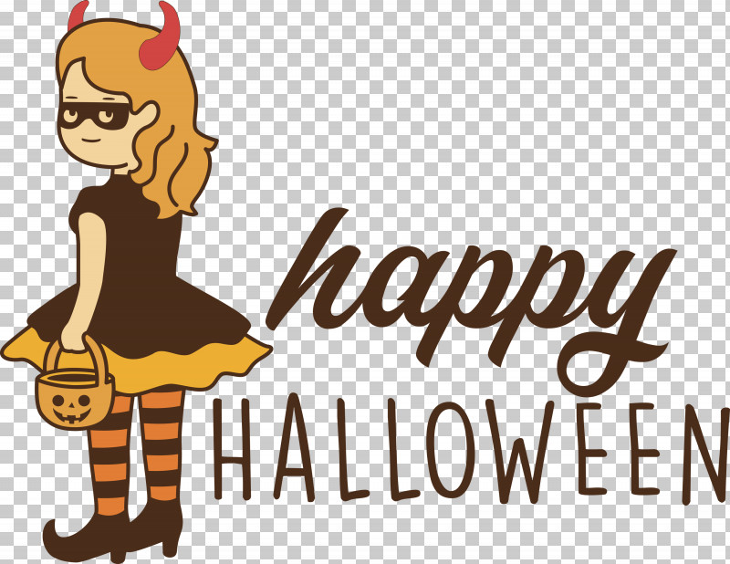 Happy Halloween PNG, Clipart, Behavior, Biology, Cartoon, Character, Happiness Free PNG Download
