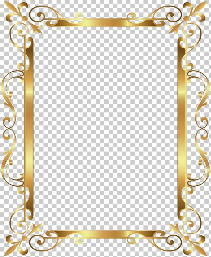 gold frame border clip art