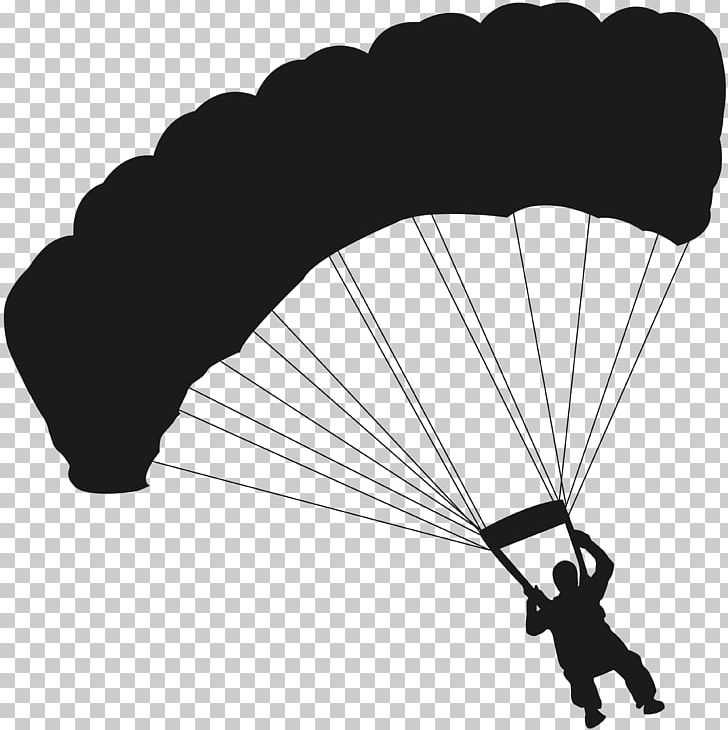 Airplane Parachuting Parachute Extreme Sport PNG, Clipart, Airplane, Air Sports, Black And White, Extreme Sport, Line Free PNG Download