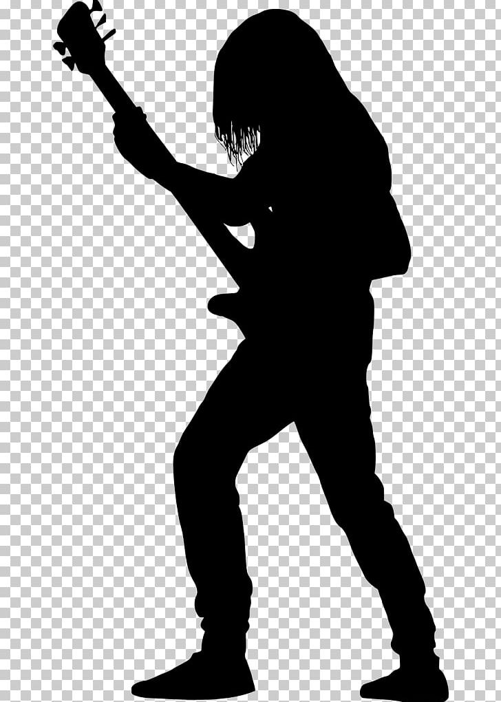 Guitarist Silhouette Bass Guitar PNG, Clipart, Art, Bass Guitar, Black And White, Electric Guitar, Female Free PNG Download