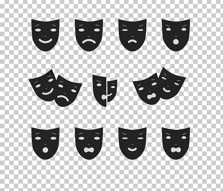 Performance Theatre Mask Acting PNG, Clipart, Black, Black And White, Cinema, Comedy, Creative Free PNG Download