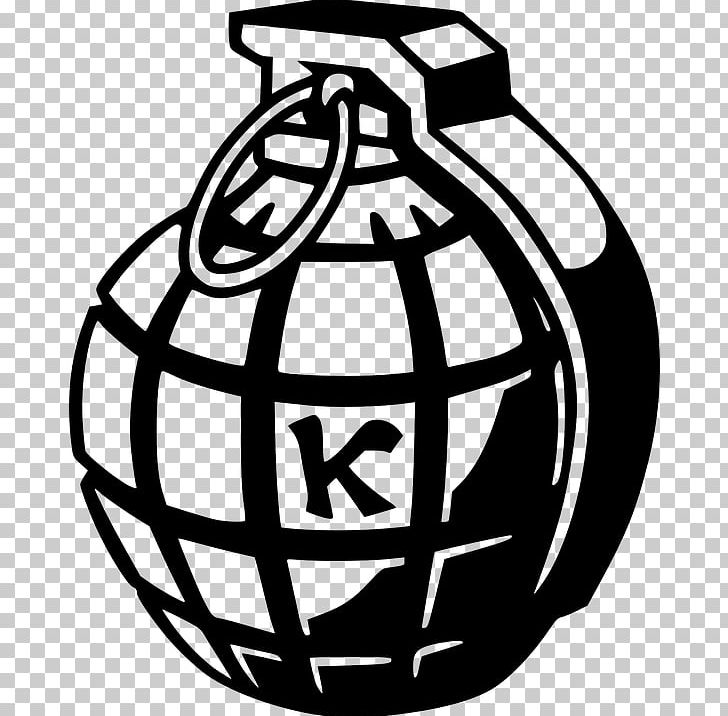 Grenade Weapon Bomb PNG, Clipart, Artwork, Black And White, Bomb, Circle, Detonation Free PNG Download
