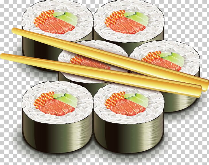 Sushi Japanese Cuisine Onigiri Seafood PNG, Clipart, Asian Food, California Roll, Cartoon Sushi, Chopsticks, Comfort Food Free PNG Download