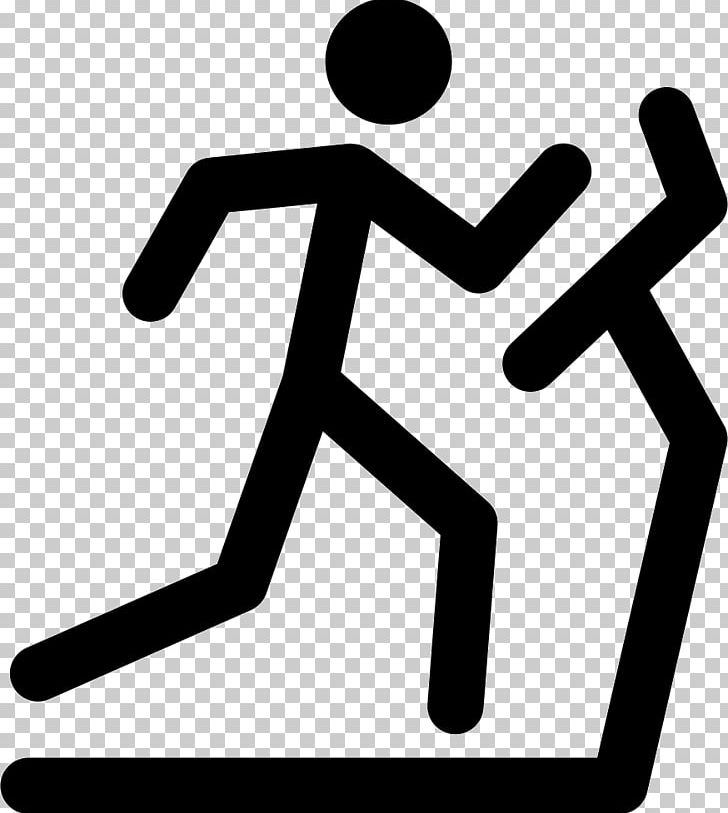 StickMan Running Exercise Treadmill Stick Figure Runner PNG.