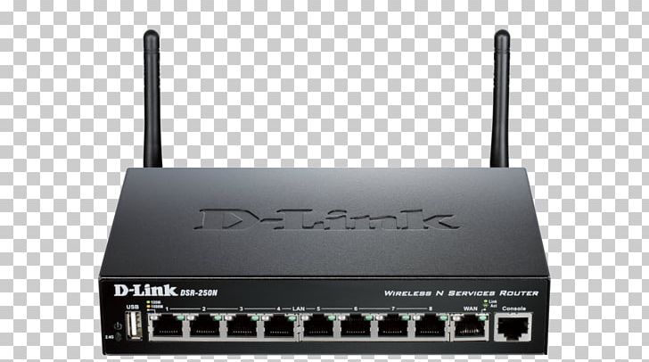 Router Gigabit Ethernet Virtual Private Network IEEE 802.11n-2009 D-Link DSR-250N PNG, Clipart, Dlink, Dlink, Dlink Dsr250n, Dsr, Electronics Free PNG Download