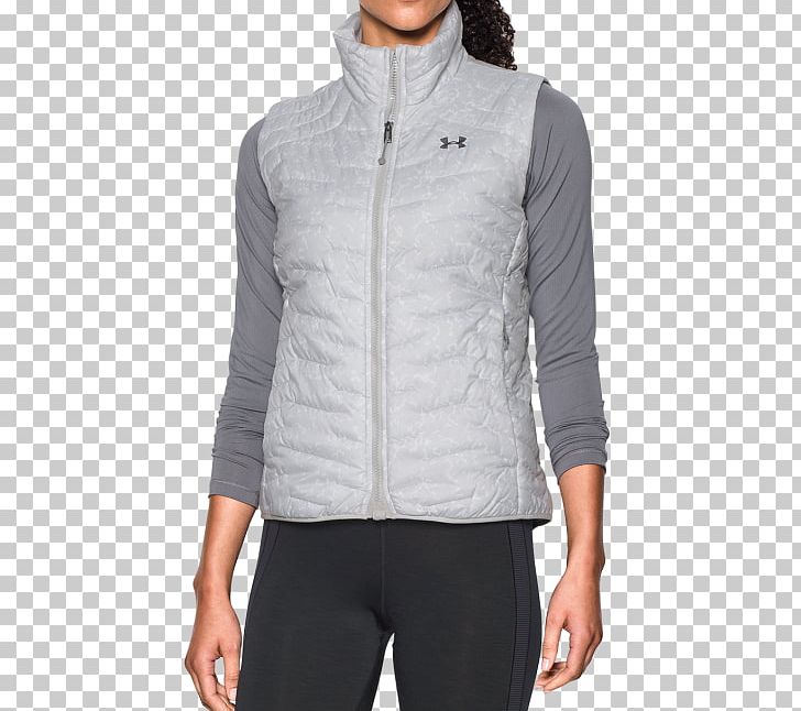 Sleeve Jacket Under Armour Gilets Clothing PNG, Clipart, Clothing, Coldgear Infrared, Gilets, Glacier, Gray Free PNG Download