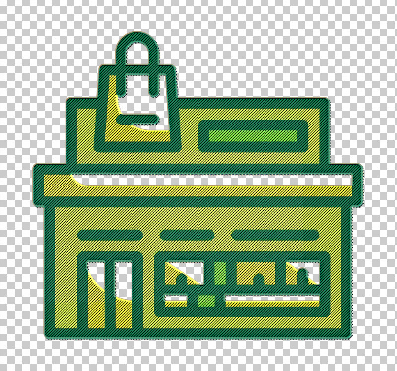 Commerce And Shopping Icon Store Icon Building Icon PNG, Clipart, Building Icon, Commerce And Shopping Icon, Green, Line, Logo Free PNG Download