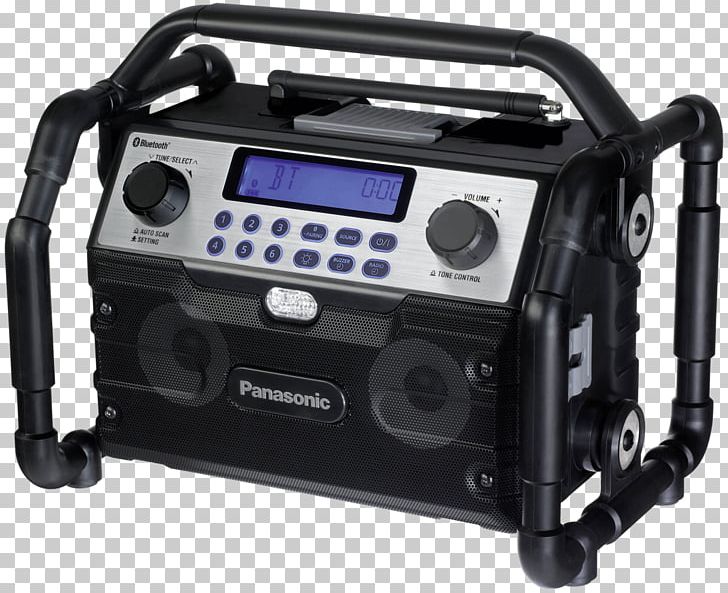 Panasonic Loudspeaker Radio Receiver Lithium-ion Battery Tool PNG, Clipart, Audio, Audio Signal, Automotive Exterior, Beslistnl, Electronic Instrument Free PNG Download