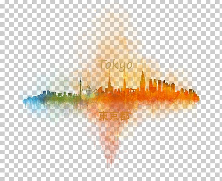 Watercolor Painting Tokyo Skyline PNG, Clipart, Art, Calm, City, Cityscape, Computer Wallpaper Free PNG Download