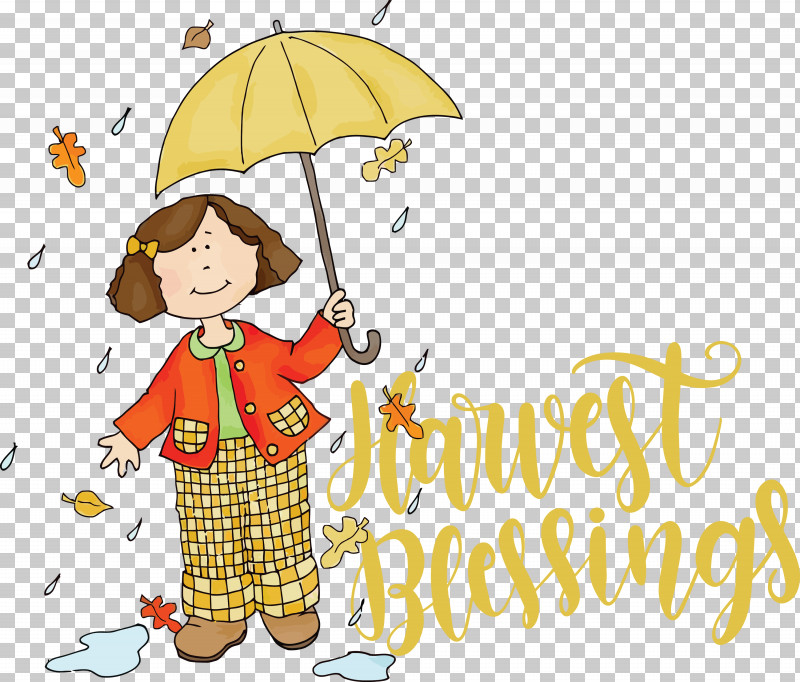 Harvest Blessings Thanksgiving Autumn PNG, Clipart, Autumn, Behavior, Cartoon, Geometry, Happiness Free PNG Download