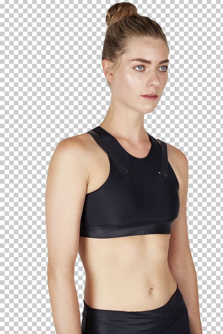 Sports Bra Shoulder Waist PNG, Clipart, Abdomen, Active Undergarment, Arm, Black, Black M Free PNG Download