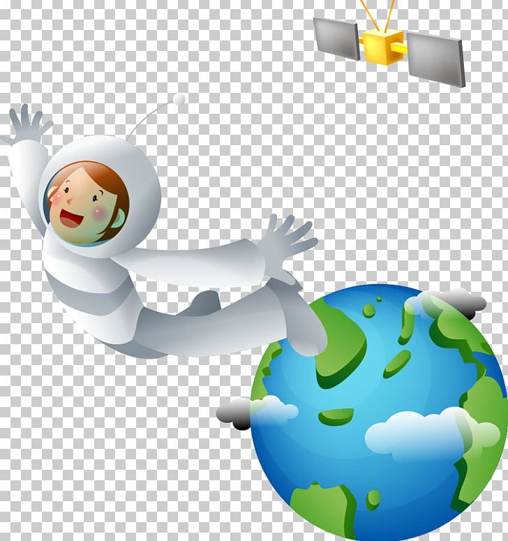 Cartoon Astronaut Outer Space Illustration PNG, Clipart, Animation, Artworks, Astronaut Vector, Ball, Drawing Free PNG Download