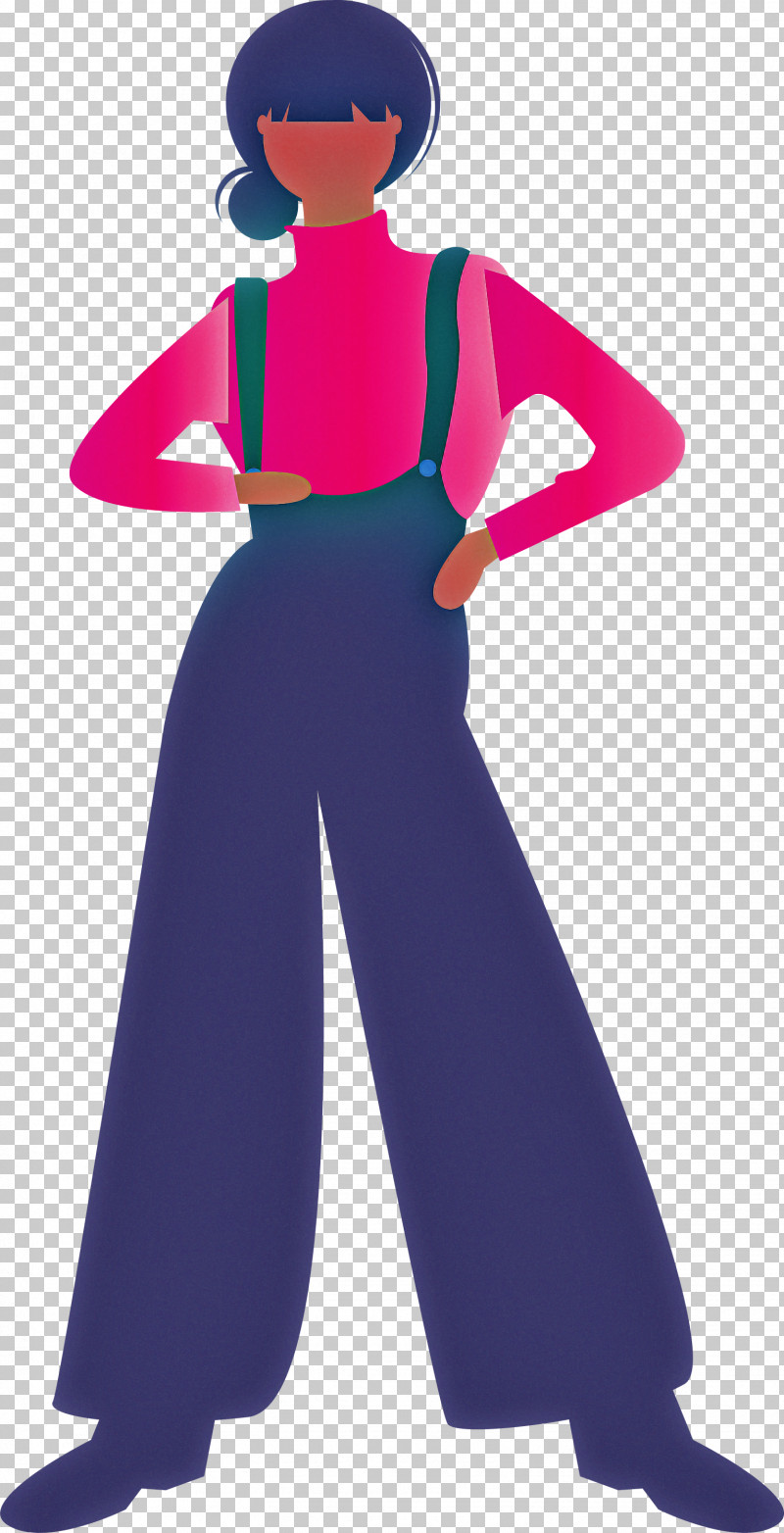 Clothing Standing Violet Trousers Costume PNG, Clipart, Clothing, Costume, Electric Blue, Magenta, Modern Art Free PNG Download