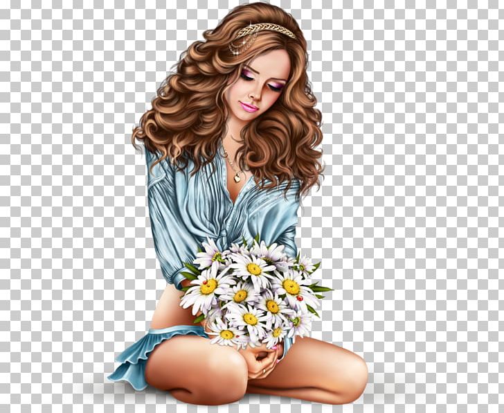 Woman PNG, Clipart, Art, Brown Hair, Female, Flower, Girl Free PNG Download