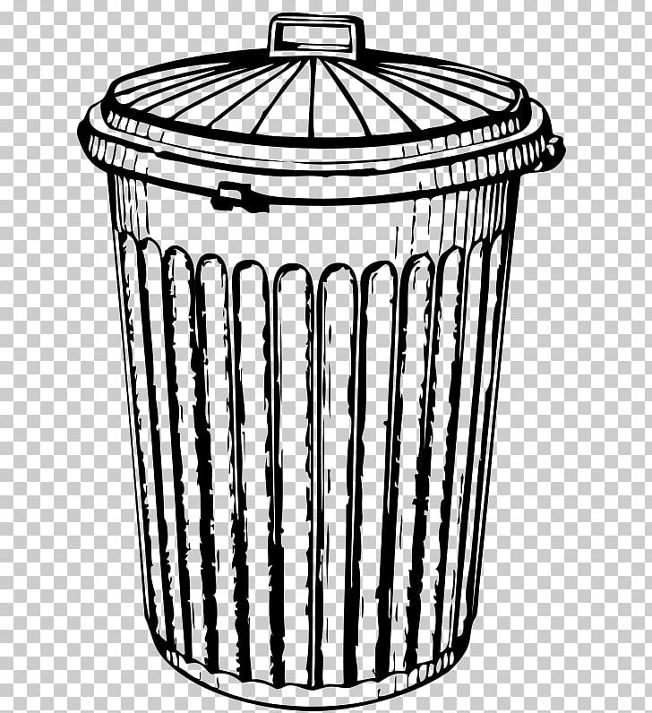 Rubbish Bins & Waste Paper Baskets Tin Can Recycling PNG, Clipart, Basket, Black And White, Container, Dumpster, Lid Free PNG Download