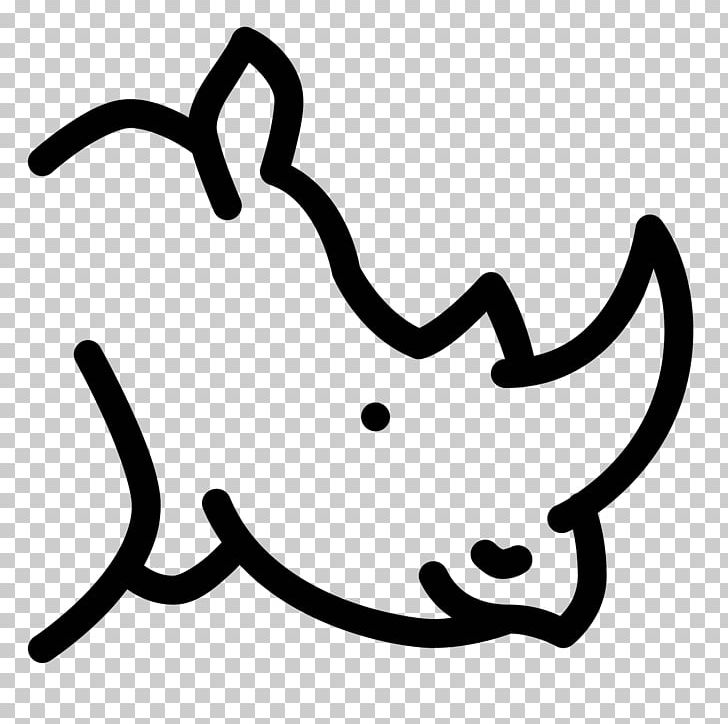 Rhinoceros Computer Icons PNG, Clipart, Animal, Black, Black And White, Computer Font, Computer Icons Free PNG Download