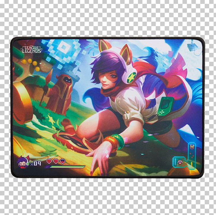 League Of Legends Ahri Mouse Mats Video Game Riot Games Png