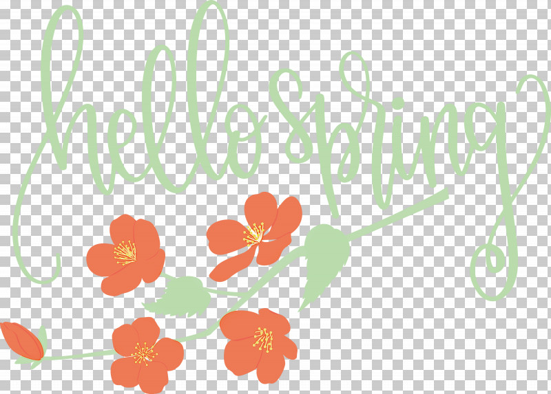 Hello Spring Spring PNG, Clipart, Floral Design, Greeting, Greeting Card, Hello Spring, Leaf Free PNG Download