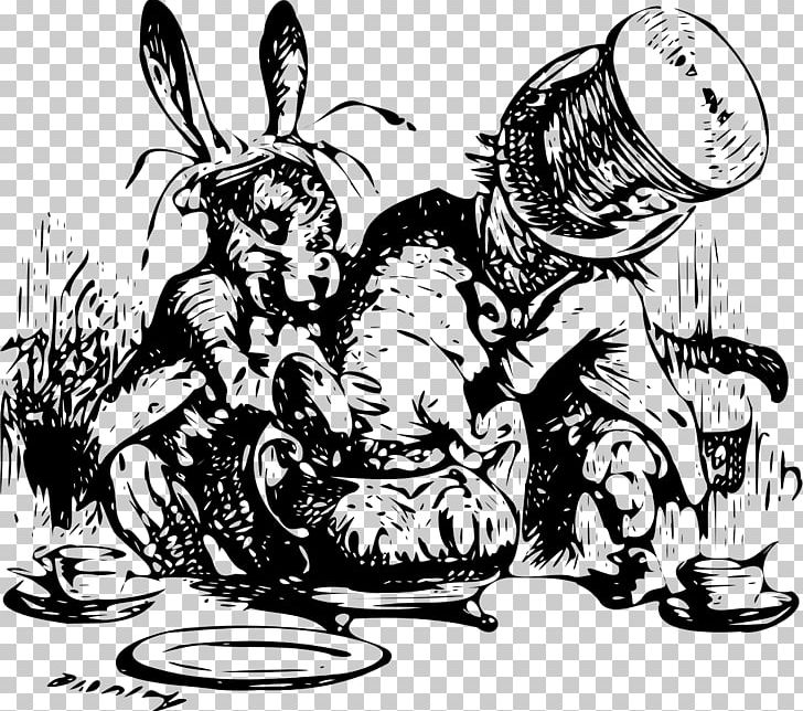Alice's Adventures In Wonderland The Mad Hatter White Rabbit March Hare The Tenniel Illustrations For Carroll's Alice In Wonderland PNG, Clipart, Alices Adventures In Wonderland, Art, Bla, Cartoon, Chapter Free PNG Download