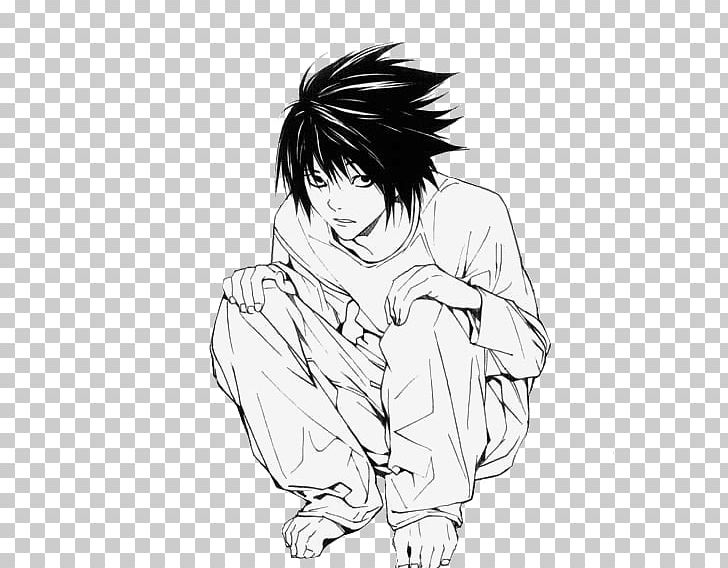 Light Yagami Death Note Manga Anime PNG, Clipart, Anime, Arm, Black, Black And White, Black Hair Free PNG Download