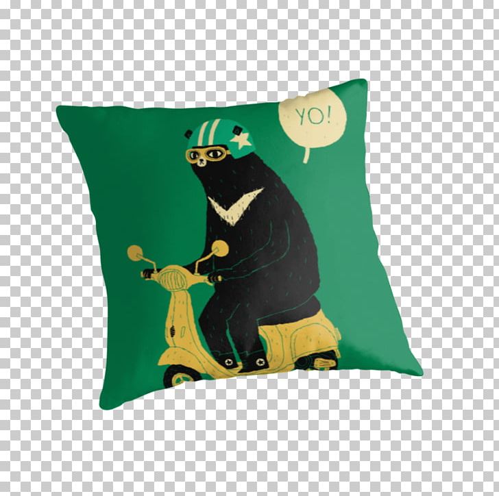 Throw Pillows Cushion Green Bear PNG, Clipart, Bag, Bear, Canvas, Canvas Print, Cat Free PNG Download
