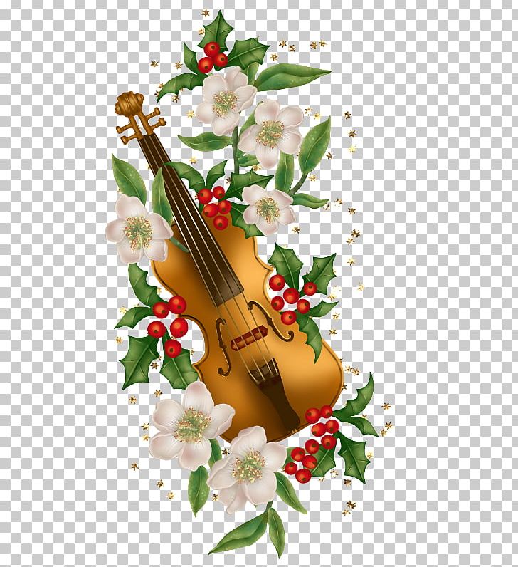 Violin Christmas Card Musical Instrument PNG, Clipart, Beautiful Violin, Cartoon Violin, Concert, Flower, Flower Arranging Free PNG Download