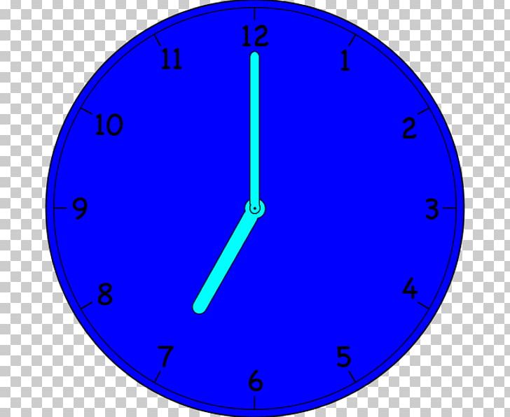 Electric Blue Clock Cobalt Blue Circle Point PNG, Clipart, Angle, Area, Blue, Circle, Clock Free PNG Download