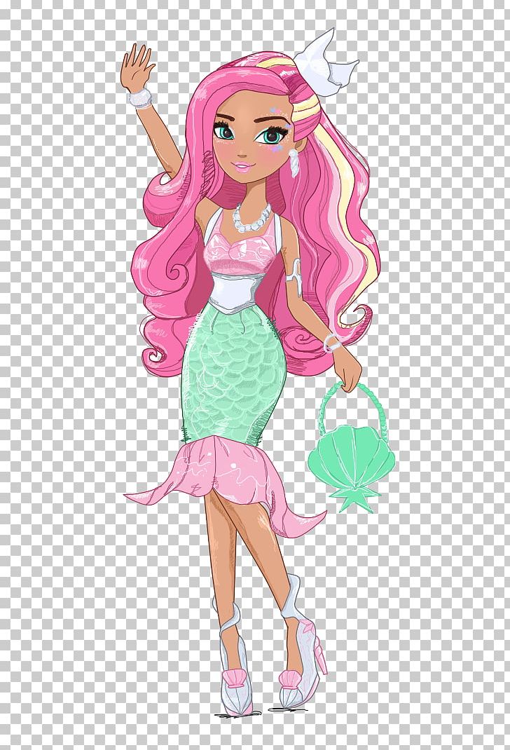 Mermaid Ever After High Fairy Legendary Creature PNG, Clipart, Art, Barbie, Brown Hair, Doll, Drawing Free PNG Download