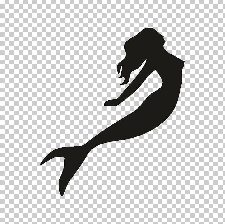 Silhouette Mermaid Ariel Drawing PNG, Clipart, Animals, Ariel, Arm, Art, Black Free PNG Download