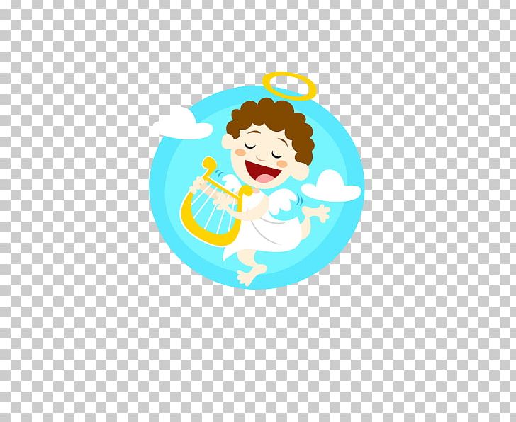 Cute Angel Holding A Violin PNG, Clipart, Angel, Area, Cartoon, Circle, Clip Art Free PNG Download