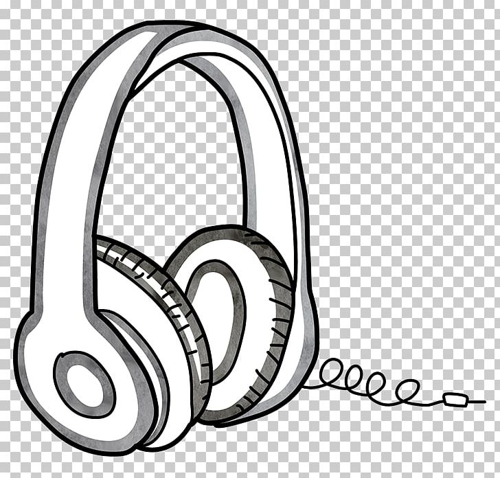 Headphones Line Art PNG, Clipart, Area, Artwork, Audio, Audio Equipment, Black And White Free PNG Download