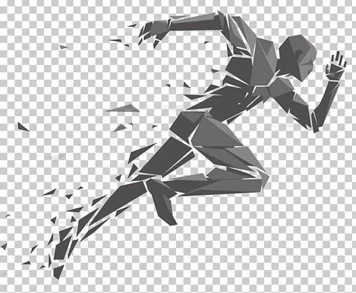 Running Geometry Illustration PNG, Clipart, Angle, Angry Man, Black, Black And White, Business Man Free PNG Download