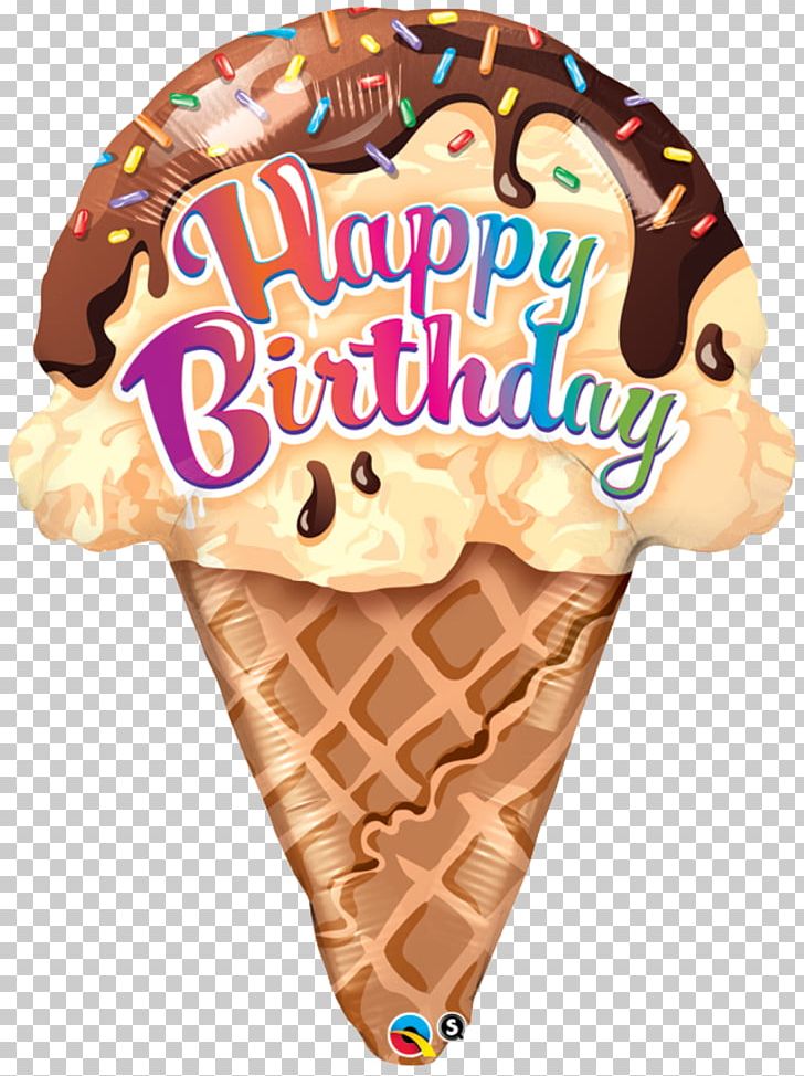 Ice Cream Cones Balloon Birthday PNG, Clipart, Balloon, Birthday, Chocolate Ice Cream, Cream, Cupcake Free PNG Download