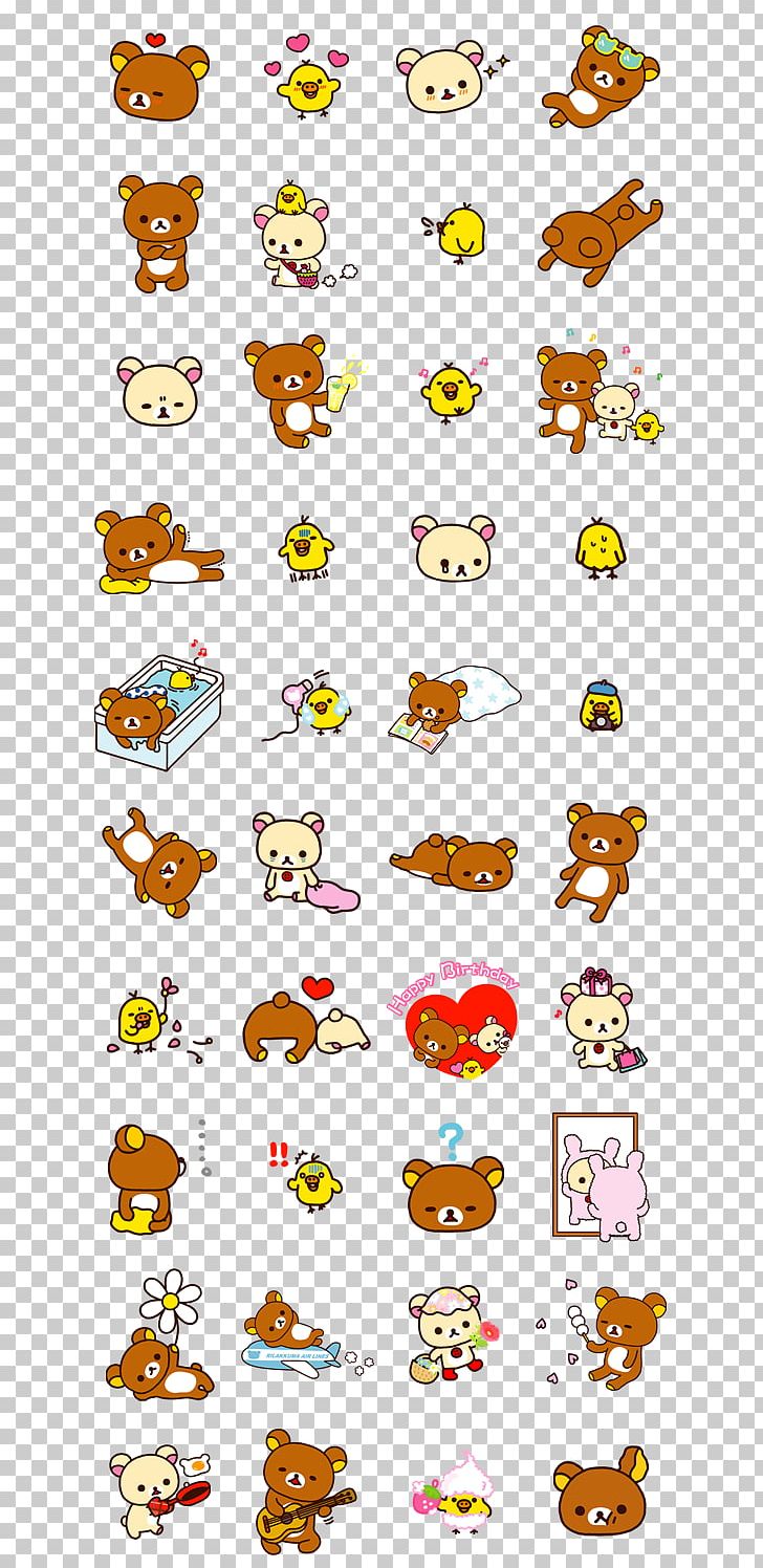 Rilakkuma Bear Hello Kitty Sticker LINE PNG, Clipart, Bear, Emoji, Emoticon, Hello Kitty, Imagineer Free PNG Download