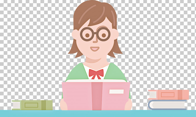 Teacher Reading Book PNG, Clipart, Book, Cartoon, Forehead, Happiness, Human Free PNG Download