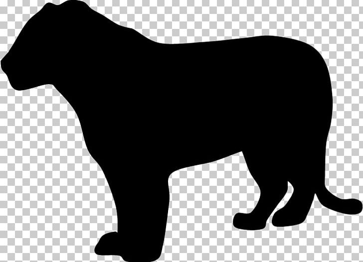 Cat Silhouette Black Panther Lion PNG, Clipart, Animal, Animals, Big Cats, Black, Black And White Free PNG Download