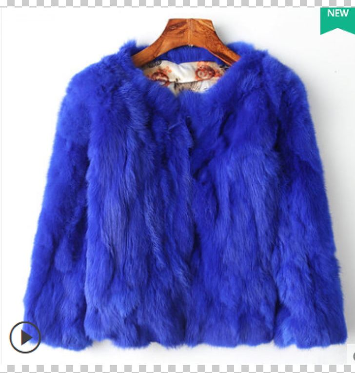 Fur Clothing Rex Rabbit Rabbit Hair Outerwear PNG, Clipart, Animals, Clothing, Coat, Cobalt Blue, Collar Free PNG Download
