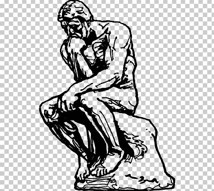 the thinker statue png