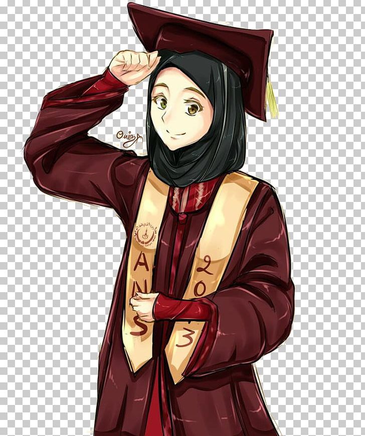 Drawing Anime Graduation Ceremony Muslim Sketch PNG, Clipart, Academic Dress, Animated Cartoon, Anime, Cartoon, Cerita Free PNG Download
