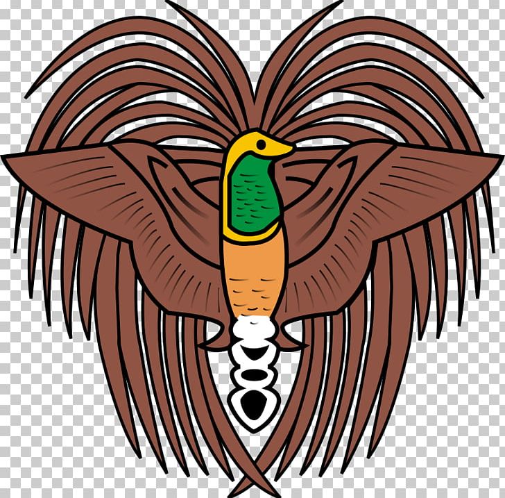 Emblem Of Papua New Guinea Coat Of Arms Flag Of Papua New Guinea PNG, Clipart, Artwork, Beak, Bird, Chicken, Coat Of Arms Free PNG Download