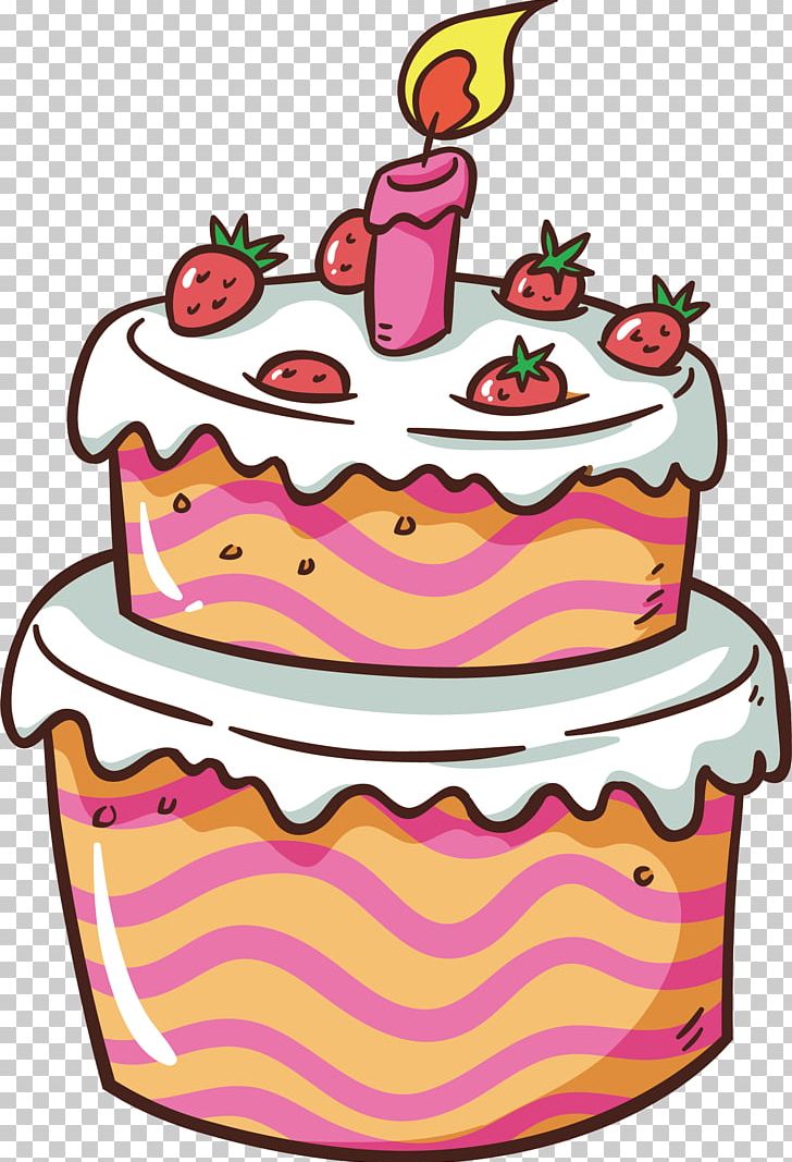 Birthday Cake Strawberry Cream Cake PNG, Clipart, Cake, Cake Decorating, Cream, Cream Vector, Cuisine Free PNG Download