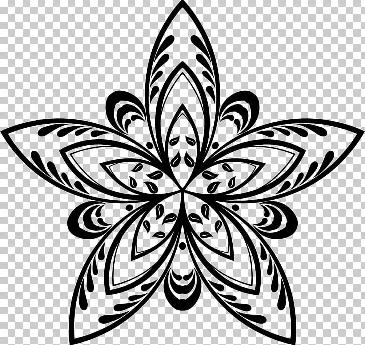 Flower Silhouette Drawing PNG, Clipart, Artwork, Black And White, Butterfly, Drawing, Flora Free PNG Download