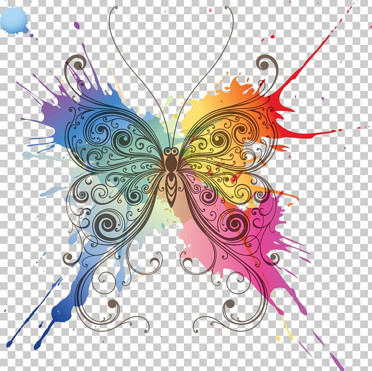 Monarch Butterfly Color PNG, Clipart, Abstract Art, Brush Footed Butterfly, Butterfly, Color, Computer Wallpaper Free PNG Download