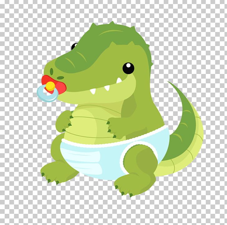 cute baby alligator cartoon