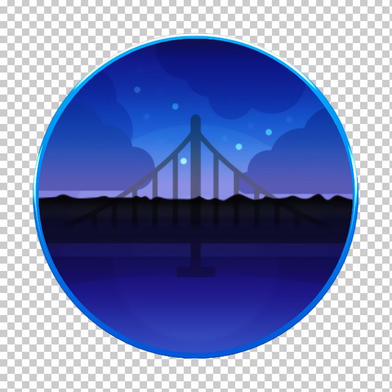 Landscapes Icon Bridge Icon River Icon PNG, Clipart, Analytic Trigonometry And Conic Sections, Blue, Bridge Icon, Circle, Cobalt Free PNG Download