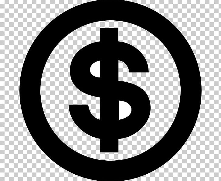 Dollar Sign Currency Symbol PNG, Clipart, Area, Black And White, Brand, Cashier, Circle Free PNG Download